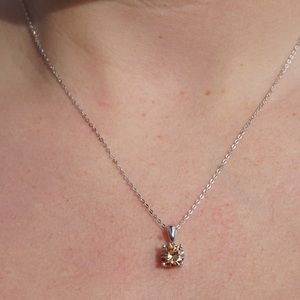Jewelry - S925 November (topaz) birthstone necklace Jewelry - S925 November (topaz) birthstone necklace